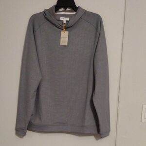 Peter Millar Gray Hooded Pullover